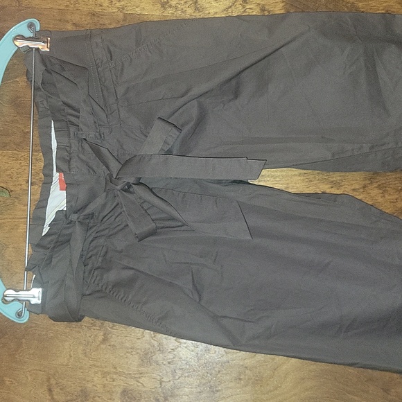 Anthropologie Tie-Waist Paper Bag Pants 4 - Picture 3 of 7